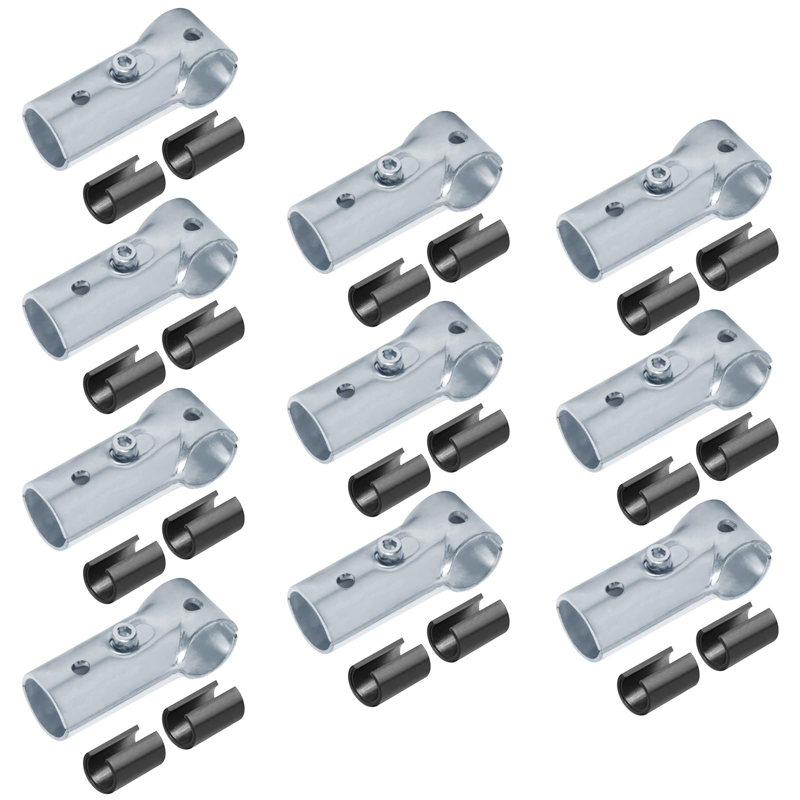 10-Set T Pipe Clamp Connector – For 3/4 EMT, Fits 1/2 EMT With Shims, Electro-Galvanized Steel, 2.5mm Thick