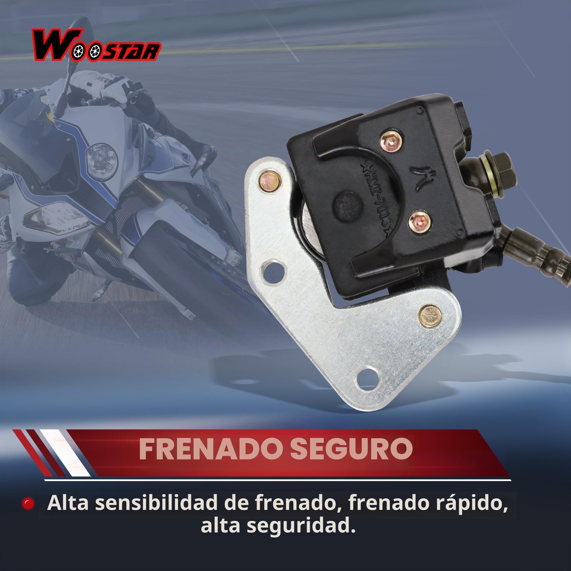 WOOSTAR Pinza Disco Freno Delantero Moto Palanca de Freno Reemplazo para 110cc 125cc Dirt Pit Bike ATV Quad Scooter