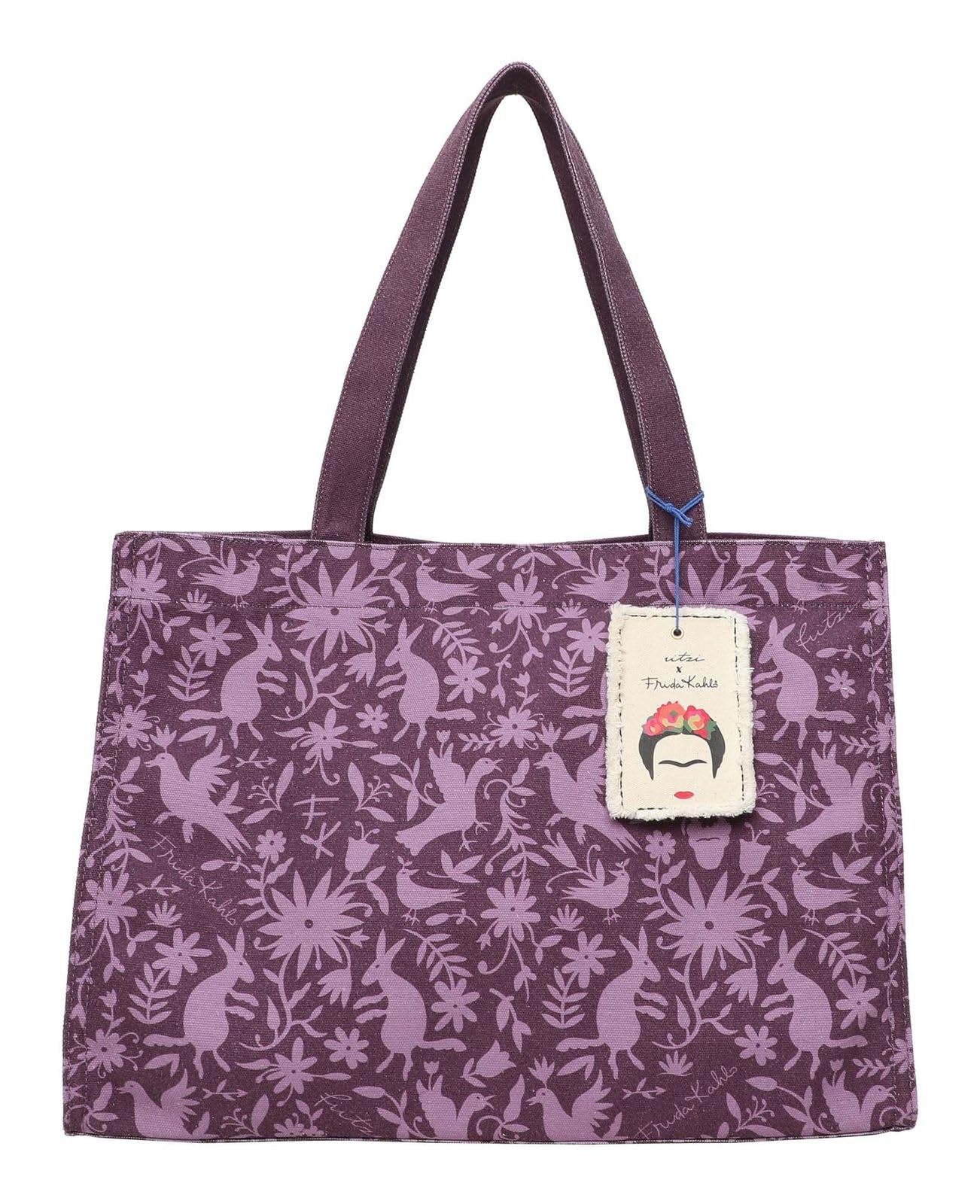 Fritzi aus Preussen Women Fritzi X Frida Kahlo Easy01 Canvas Nature Folk Shopper, One Size
