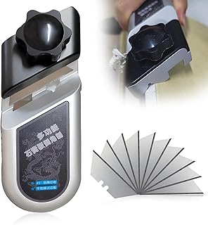 AGLOO Hand Planer for Wood – Chamfer Plane for Woodworking, Gypsum, and More – Plasterboard V Chamfer with 10 Sharp SK5 Blades