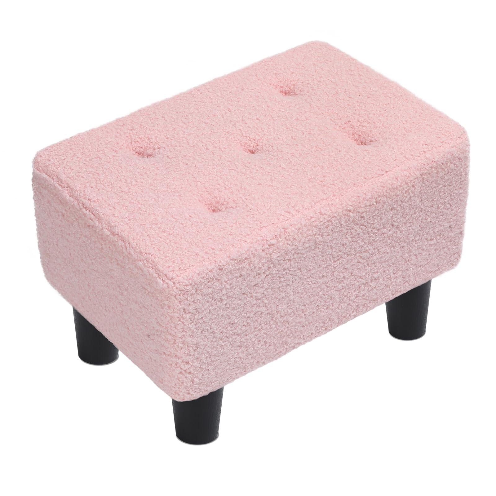 Repose-Pieds Tabouret Peluche Ours Noir – 36x25x26 Cm – Confort Salon Chambre Bureau – Support Pieds Antidérapant 150kg