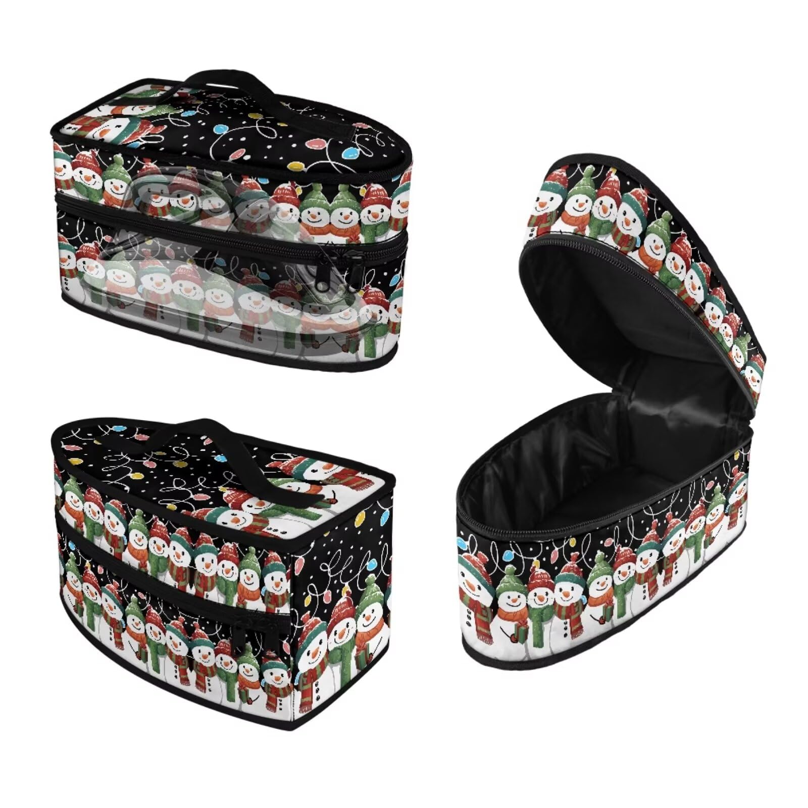 ASQVTIFE Snowman Iron Storage Bag Christmas Decorations Dustproof Lightweight Travel Iron Storage Case Snowman Garment Steam Irons Cover Bag Fits Traveling Outing Decorative