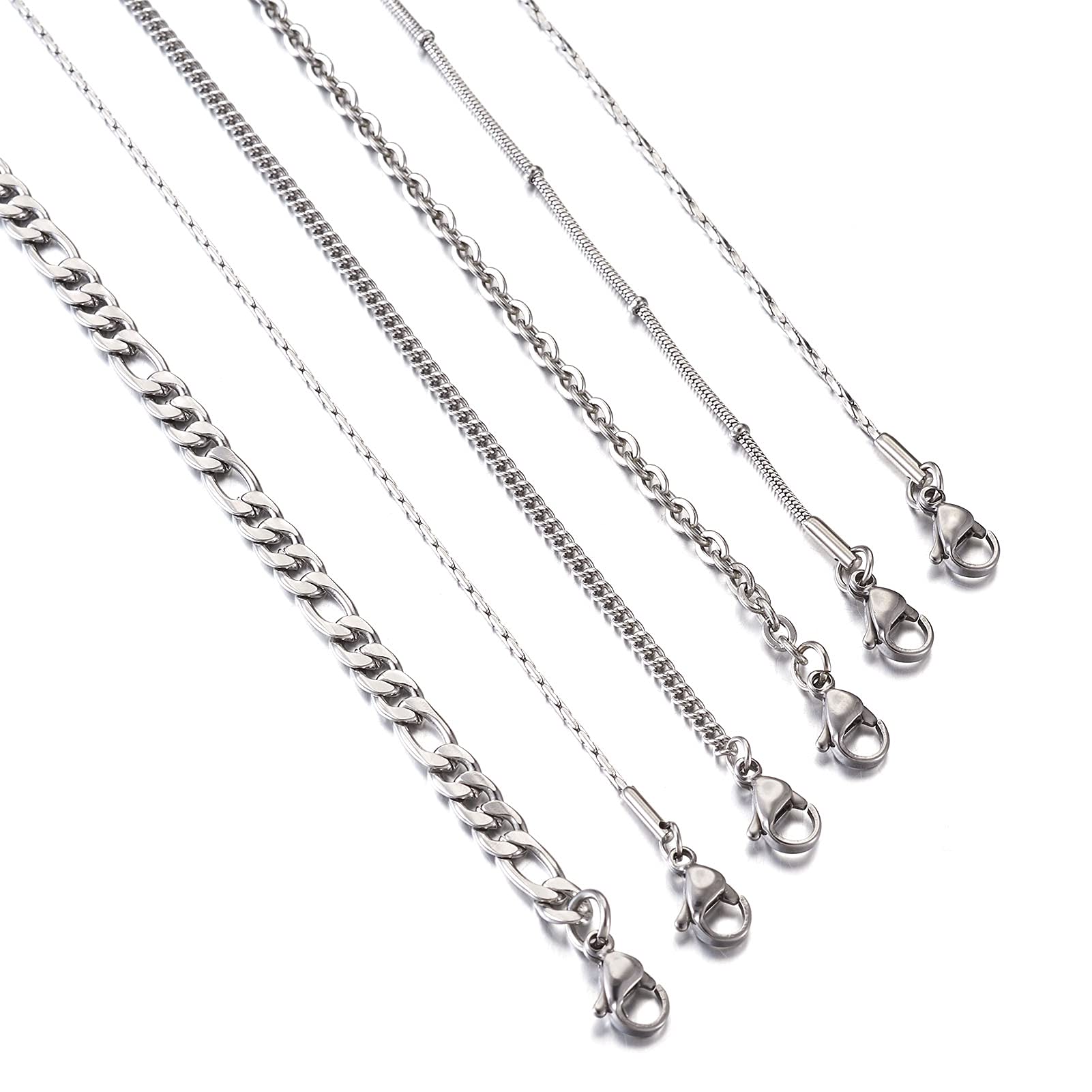 Amazon.com: Pandahall 6 Pcs 19.68 Inch Necklace Chain 6 Style