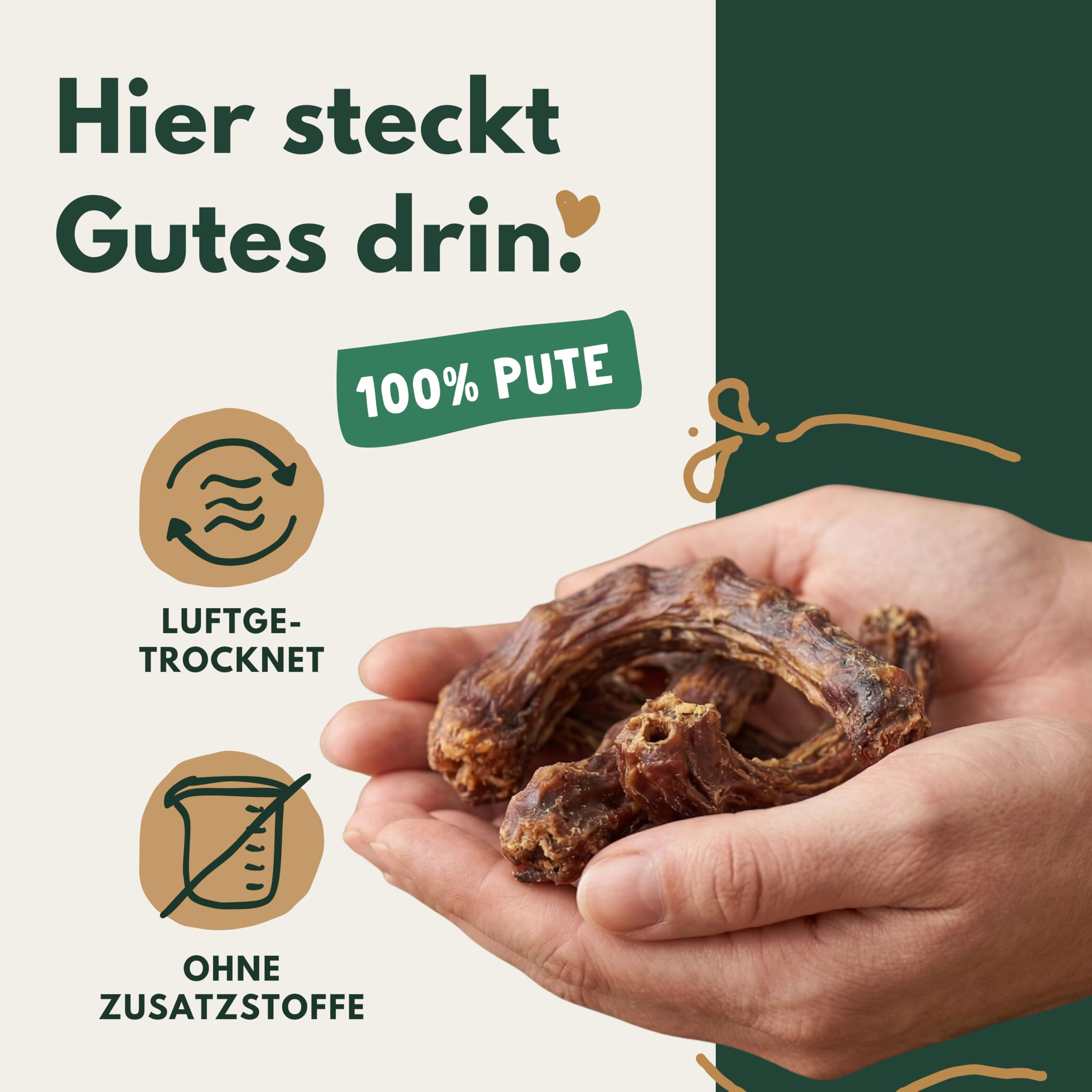BREERs Putenhälse getrocknet 5 kg – Kausnack für Hunde