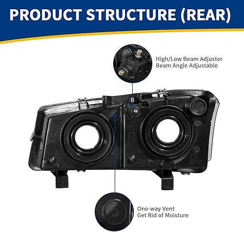Miniatura 4 de Kit de montaje de faros delanteros Negro