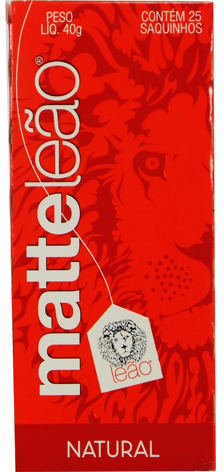 Leão - Mate Tea - 1.4 oz (25 tea bags) (PACK OF 06) | Chá Matte - 40g (25 sachês)