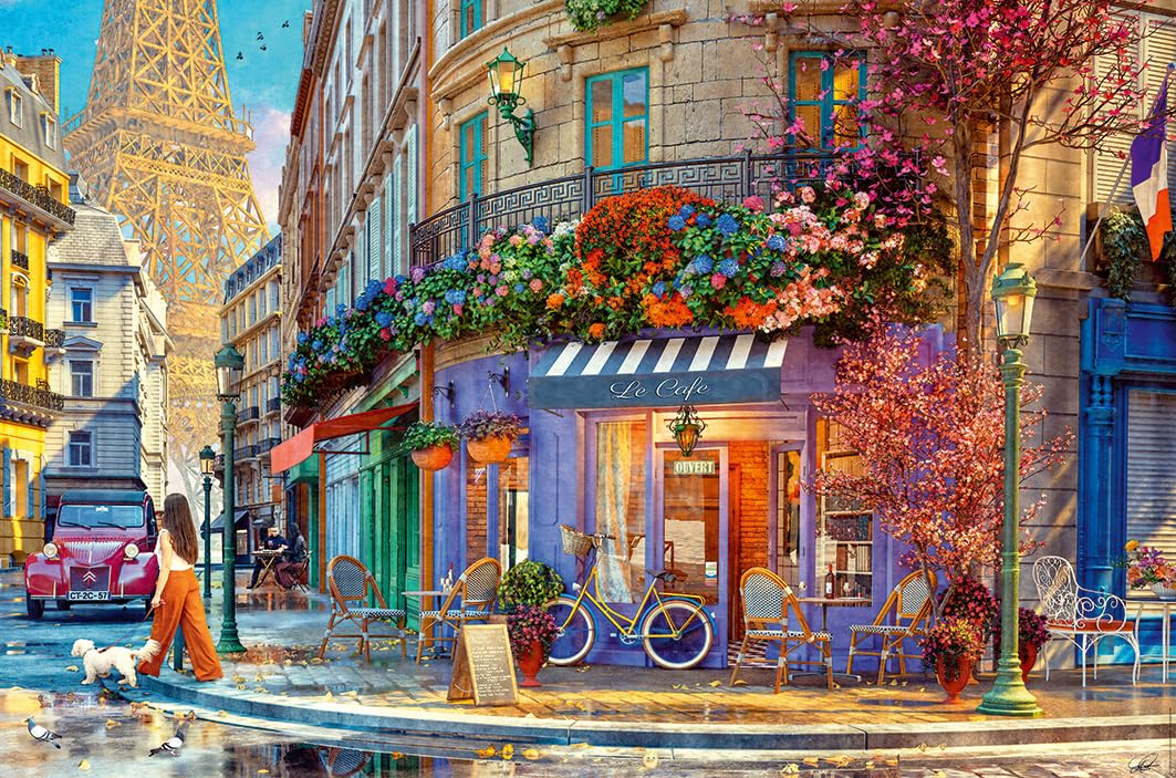 Nathan – Puzzle 3000 Teile – in den Straßen von Paris – Erwachsene und Kinder ab 14 Jahren – Premium-Puzzle – perfekte Integration – Nostalgie-Kollektion – 12001870