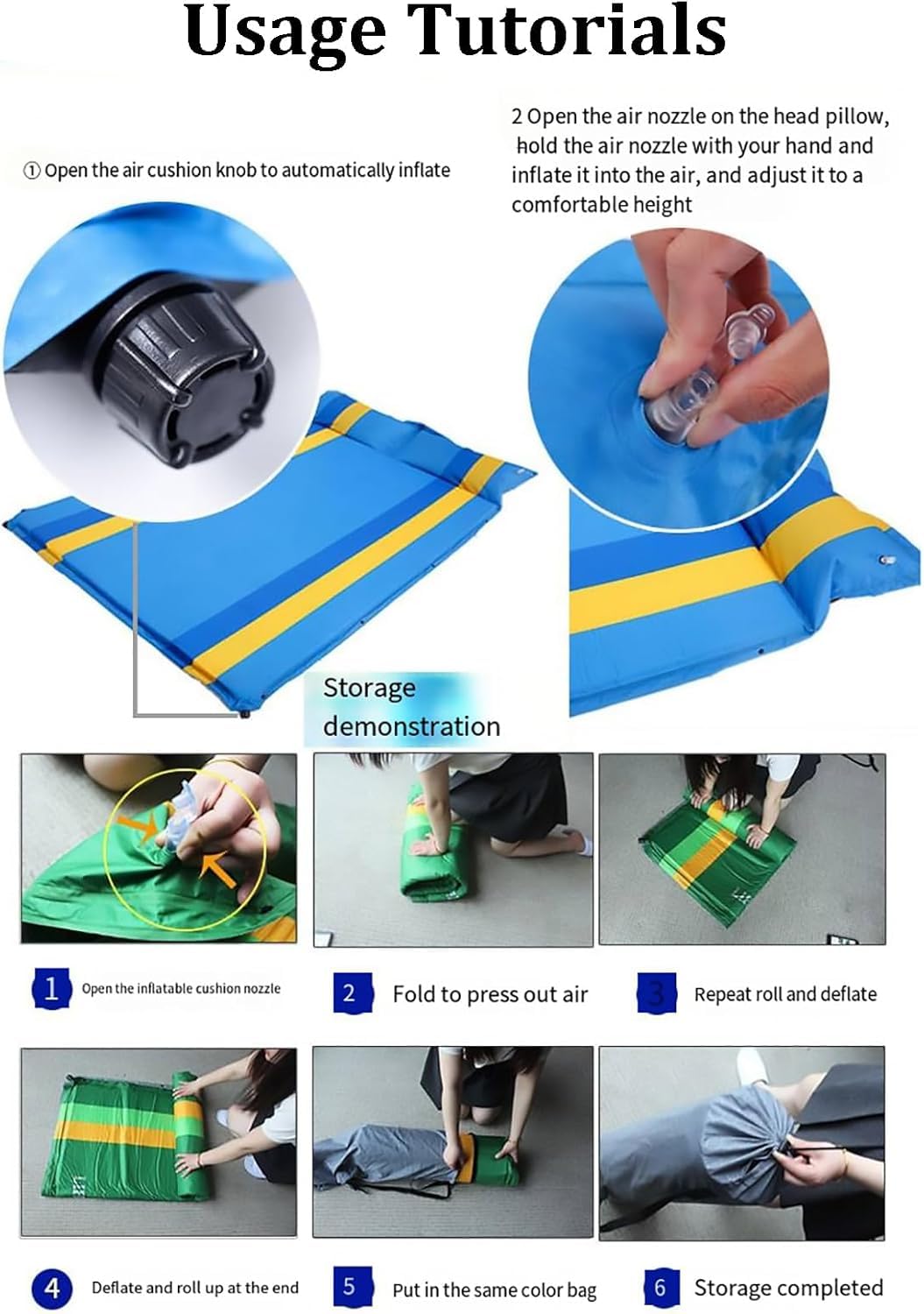 Materassino Gonfiabile per Auto per VW Touareg 2019-2023,Auto Sedile Posteriore Materasso Ad Aria con Pompa ad Aria Auto Accessories,Green