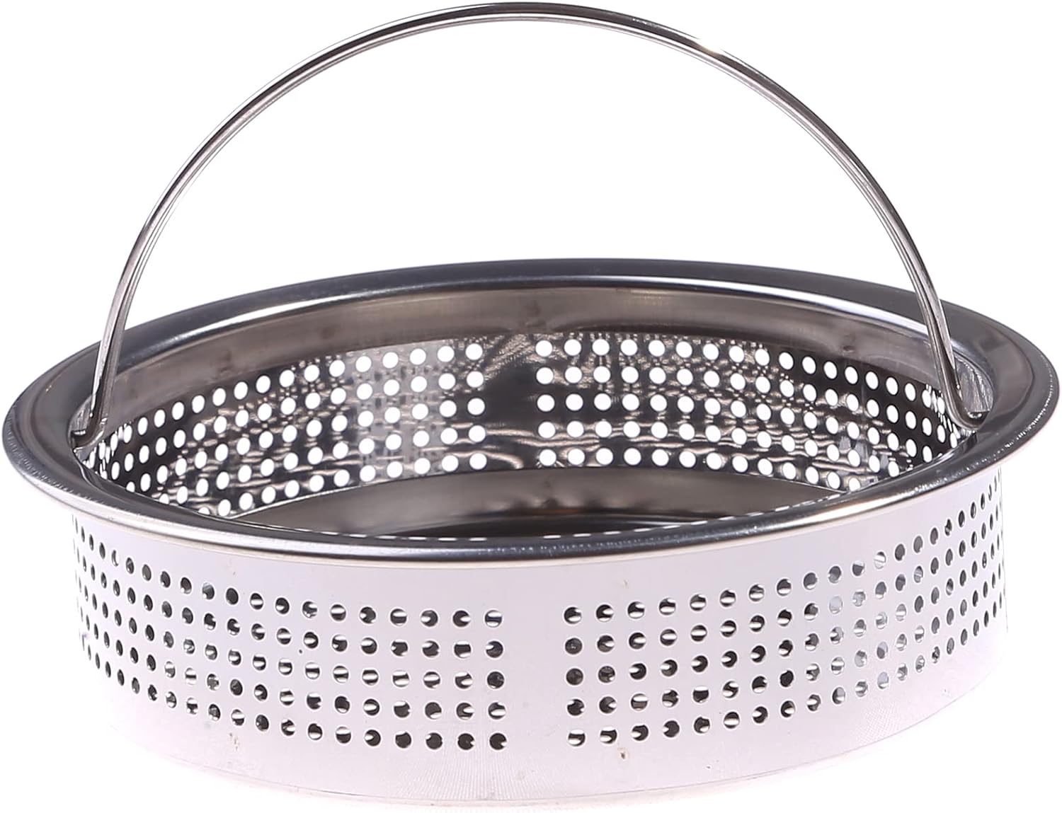 Kitchen Sink Strainer Sink Strainer Basket with Handle Stainless Steel Sink Drain Strainer Dishwasher Safe, 7.7cm, Style 1