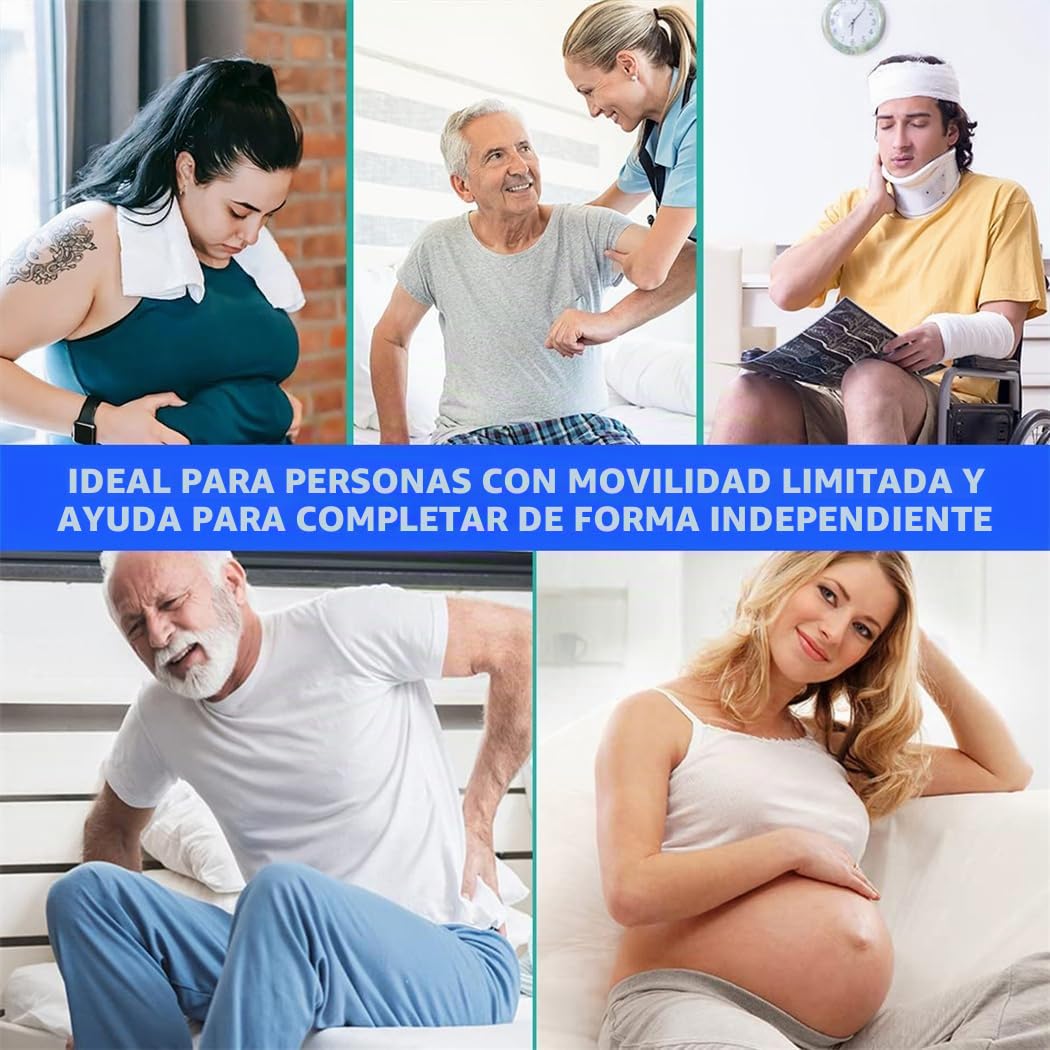 Ayuda para papel higiénico de 15,5 pulgadas, ayuda para limpiar el papel higiénico, ayuda para limpiar los glúteos, ayuda de largo alcance Comfort Wipe para movilidad limitada