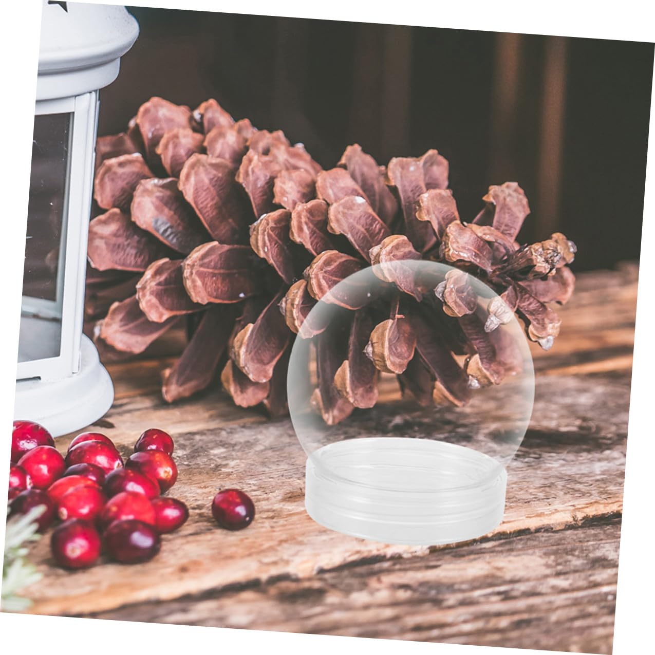 Homoyoyo 24pièces Kit de Boule à Neige Transparente pour Soi-même Lot de Décorations de Noël Créatives et Personnalisables