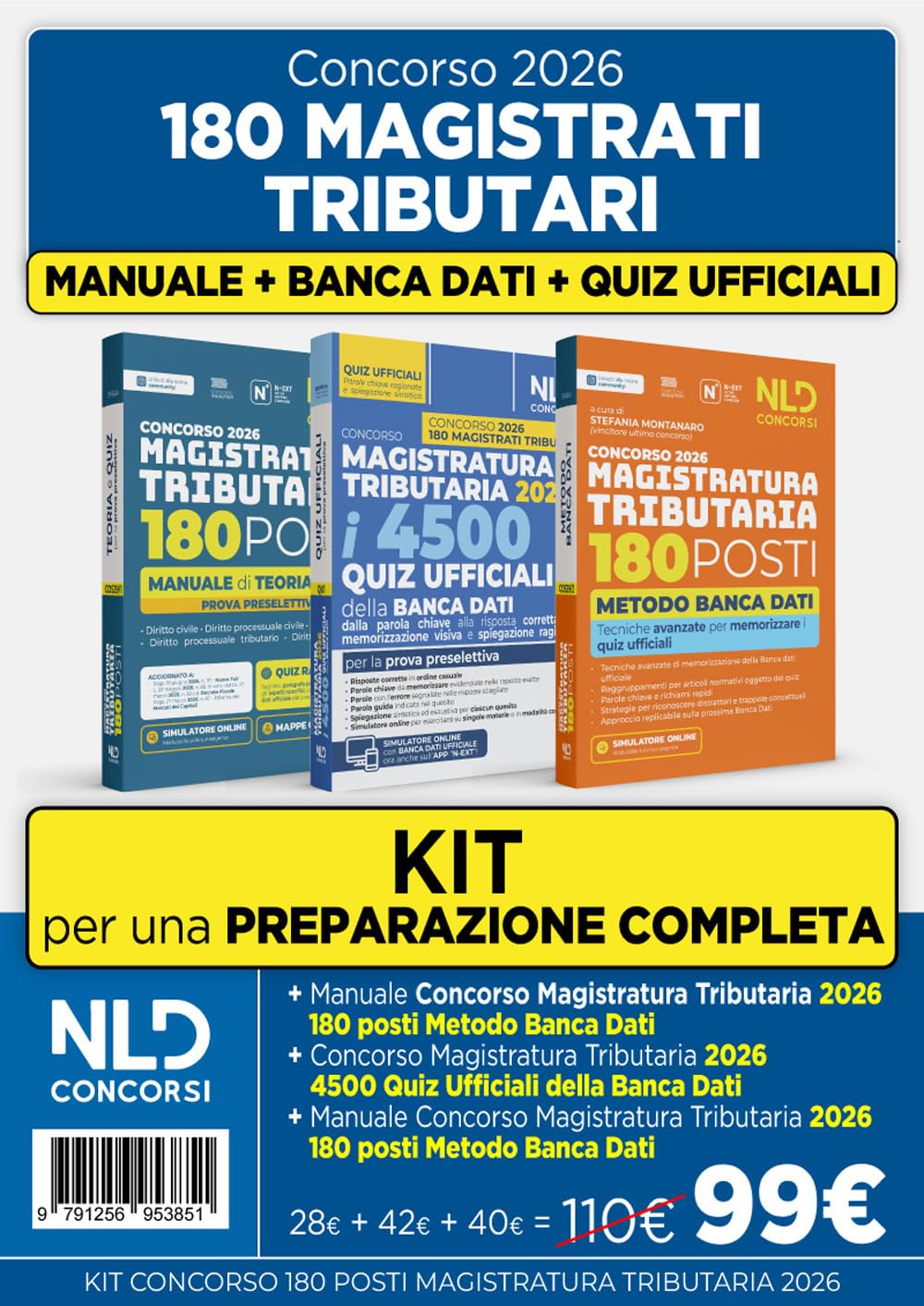 Kit concorso 180 Magistrati tributari. Manuale di teoria e quiz per la prova preselettiva + 4500 quiz ufficiali della banca dati + Manuale Metodo banca dati. Nuova ediz.