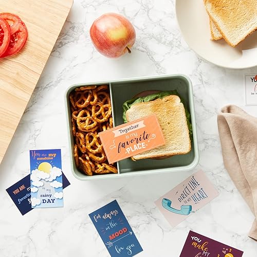 Miniatura 2 de Paper Junkie Paquete de 60 notas de amor para ella, 2 x 3.5 pulgadas, multicolor, cartulina de 8.82 oz/m², notas de amor para él con sobres incluidos