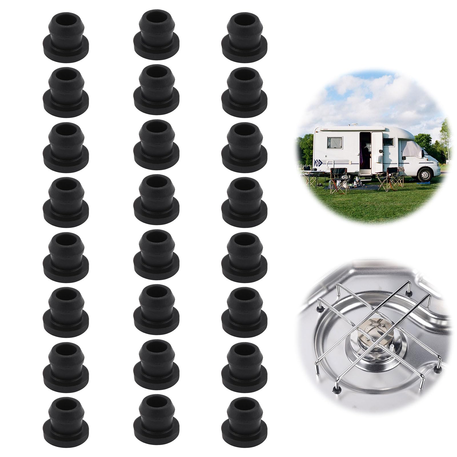 Piedini In Gomma Per Fornello Camper - 48 Pezzi, Antiscivolo, Compatibile Dometic
