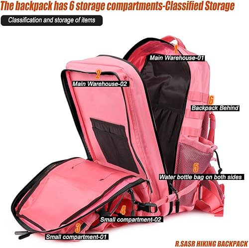 Miniatura 61 de Mochila táctica militar Molle mejorada mochila impermeable militar. Negro