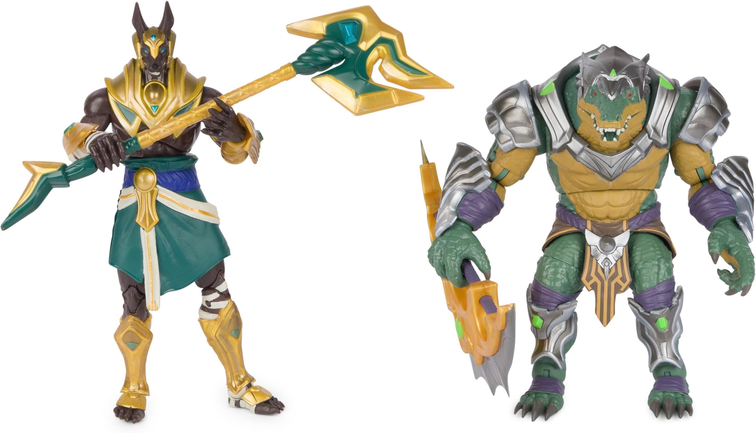 2-Pack, Official Nasus and Renekton Collectible Figures, Over 7-Inches with 2 Accessories, The Champion Collection, Collector Grade, Ages 14 and Up