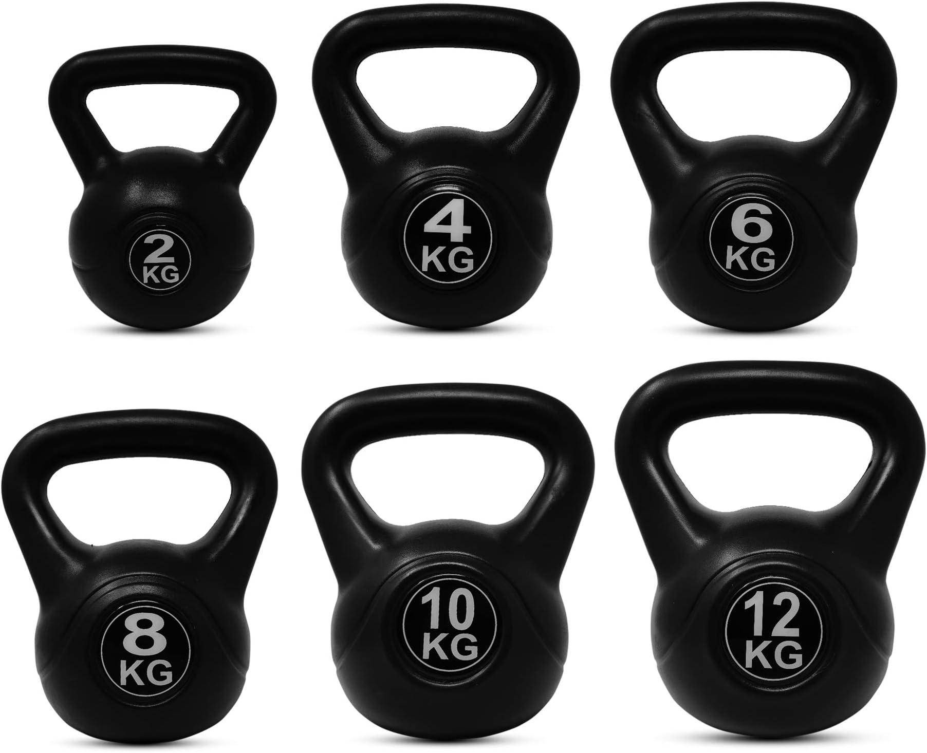 EXTREME FITNESS Vinyl Kettlebell Strength Weight Fitness Home Gym Workouts Kettlebells Select from 2-24kg