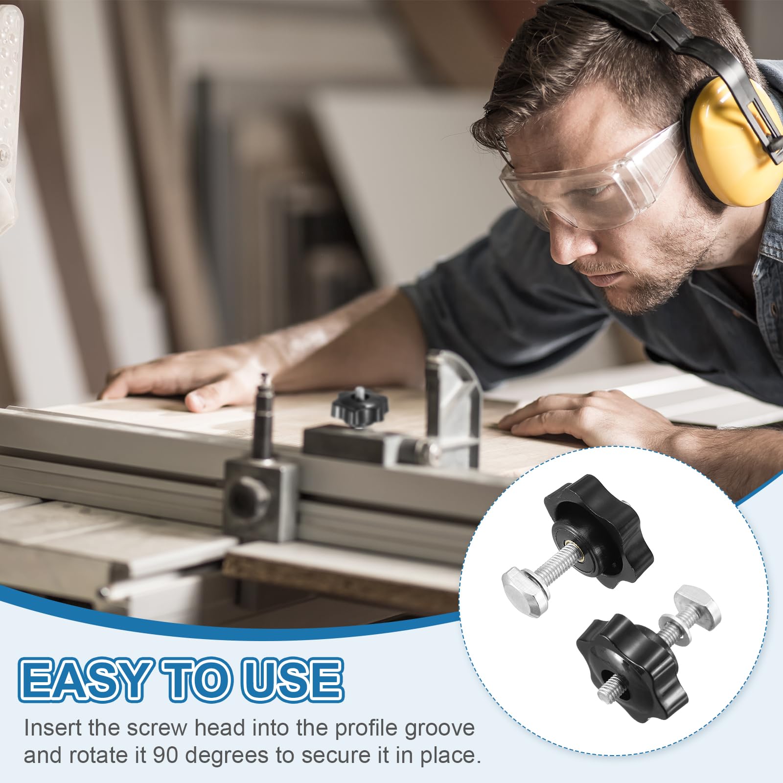 PATIKIL t Track Bolts Knob Kit - Image 4
