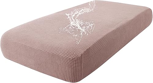 Miniatura 70 de hyha - Fundas de cojín impermeables para sofá modular, fundas de cojín de sofá en forma de L, tela jacquard gruesa, funda de diván con parte Gris