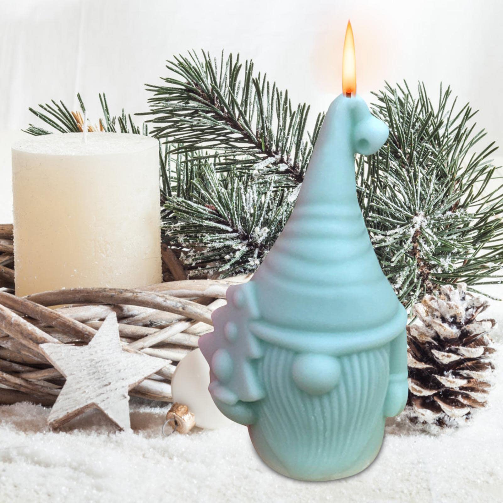 Kerstman kaarsvorm, kerstharsvorm | Kerst Kerstman Art Craft