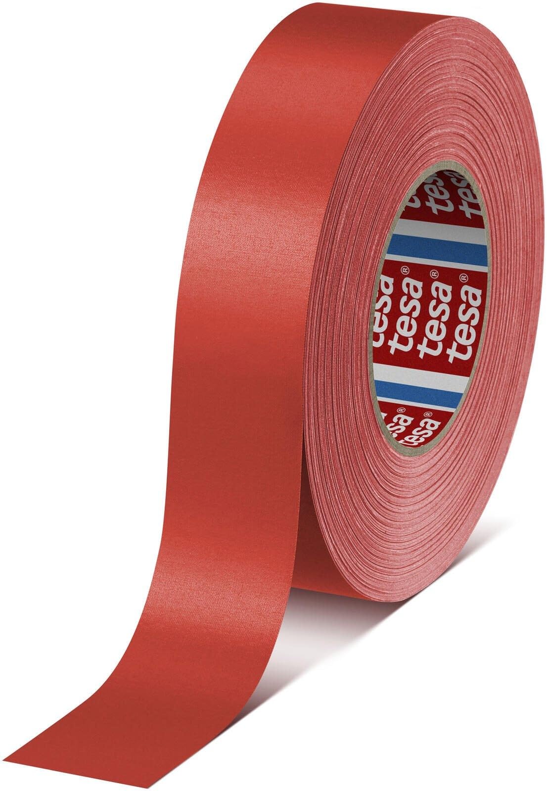 Tesa 04651-00527-00 Premium Adhésif toilé, Rouge, 50 m x 38 mm