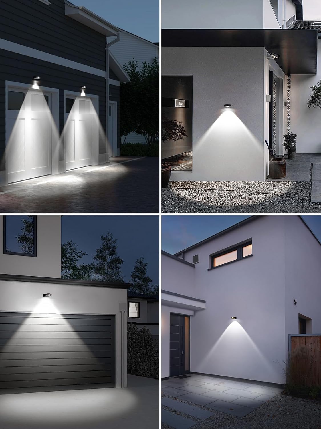 Solar Address Lights Dusk to Dawn Sconce Solar Light Outdoor Waterproof Downlight for Mailbox, House Numbers, Sign, Post, Wall, Fence (White, 2 Pack) - Image 7