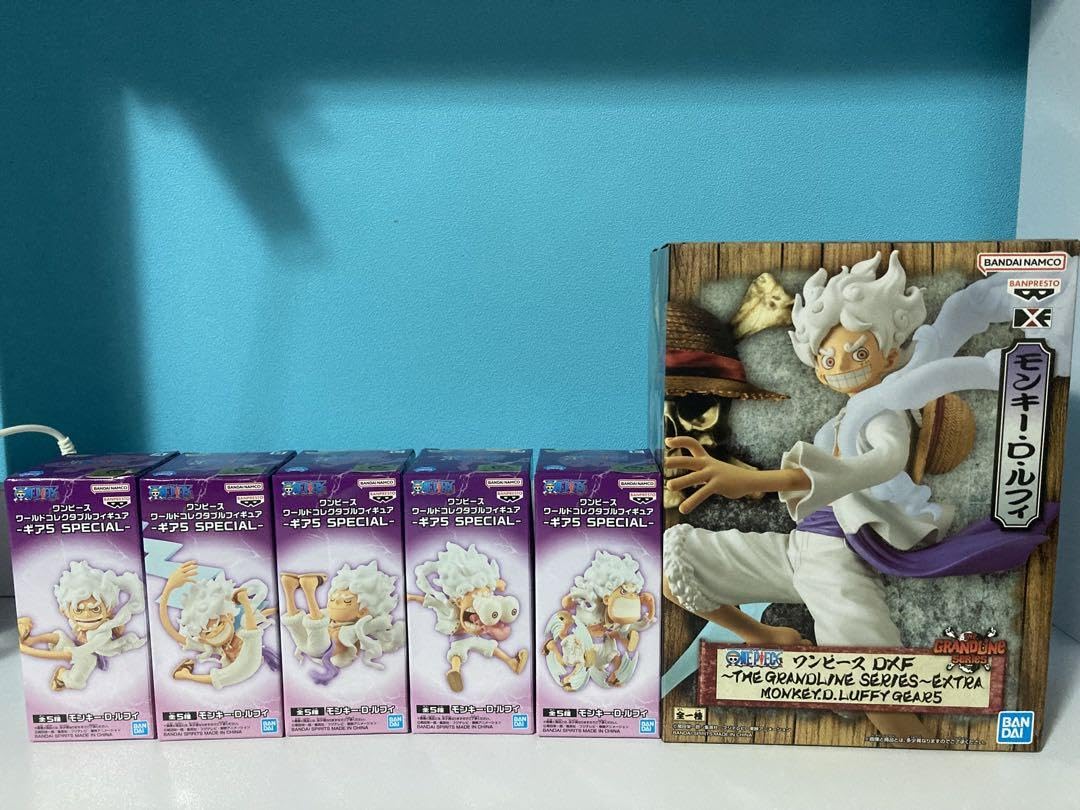 海外 正規品 ギア5 ワンピース ワーコレ ルフィ ニカ フィギュア 全5種 