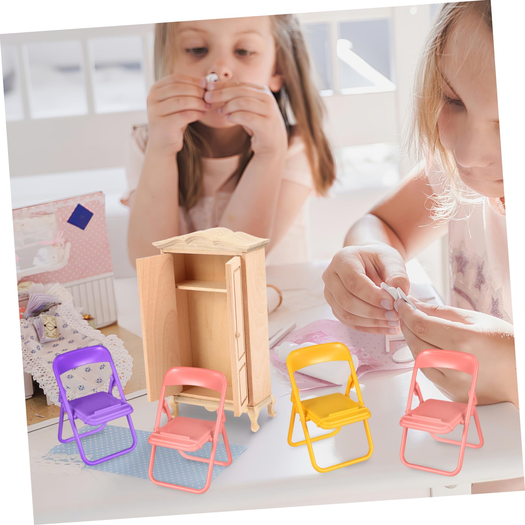 Miniature Ordinateur Portable Pour Maison De Poupée - Accessoire Décoratif 1:12 | Blanc Réaliste
