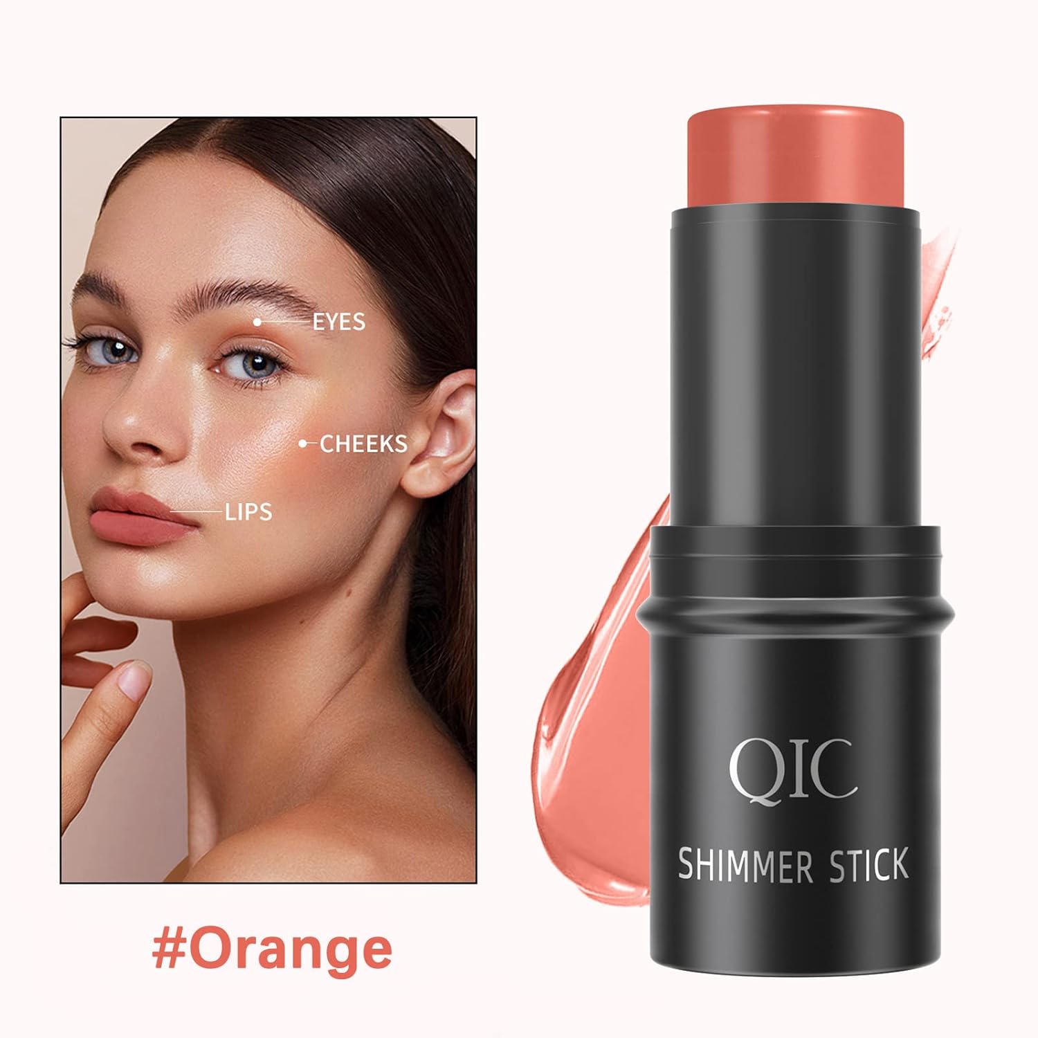 Buy Cream Blush Stick, Waterproof and Long Lasting Blush Stick, 3 In 1
