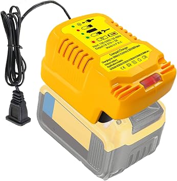Portable Mini Charger for DeWalt 20V Battery DCB206 DCB230 DCB240 DCB612 DCB609 DCB606 Compact Charger Compatible with DeWalt 18V/20V/60V BatteryCannot Charge for 12V