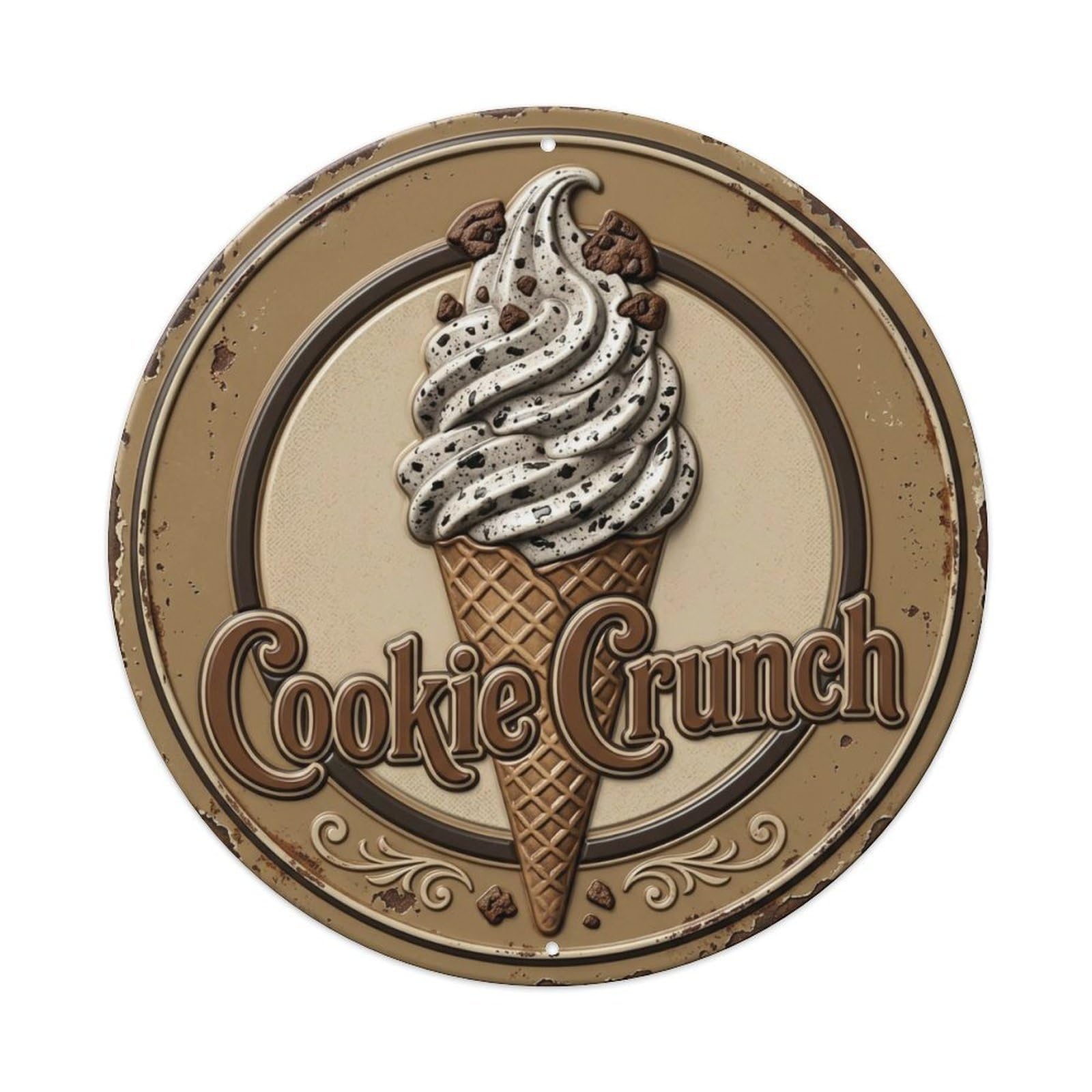 Cookie Crunch Frozen Nostalgia Metal Tin Sign