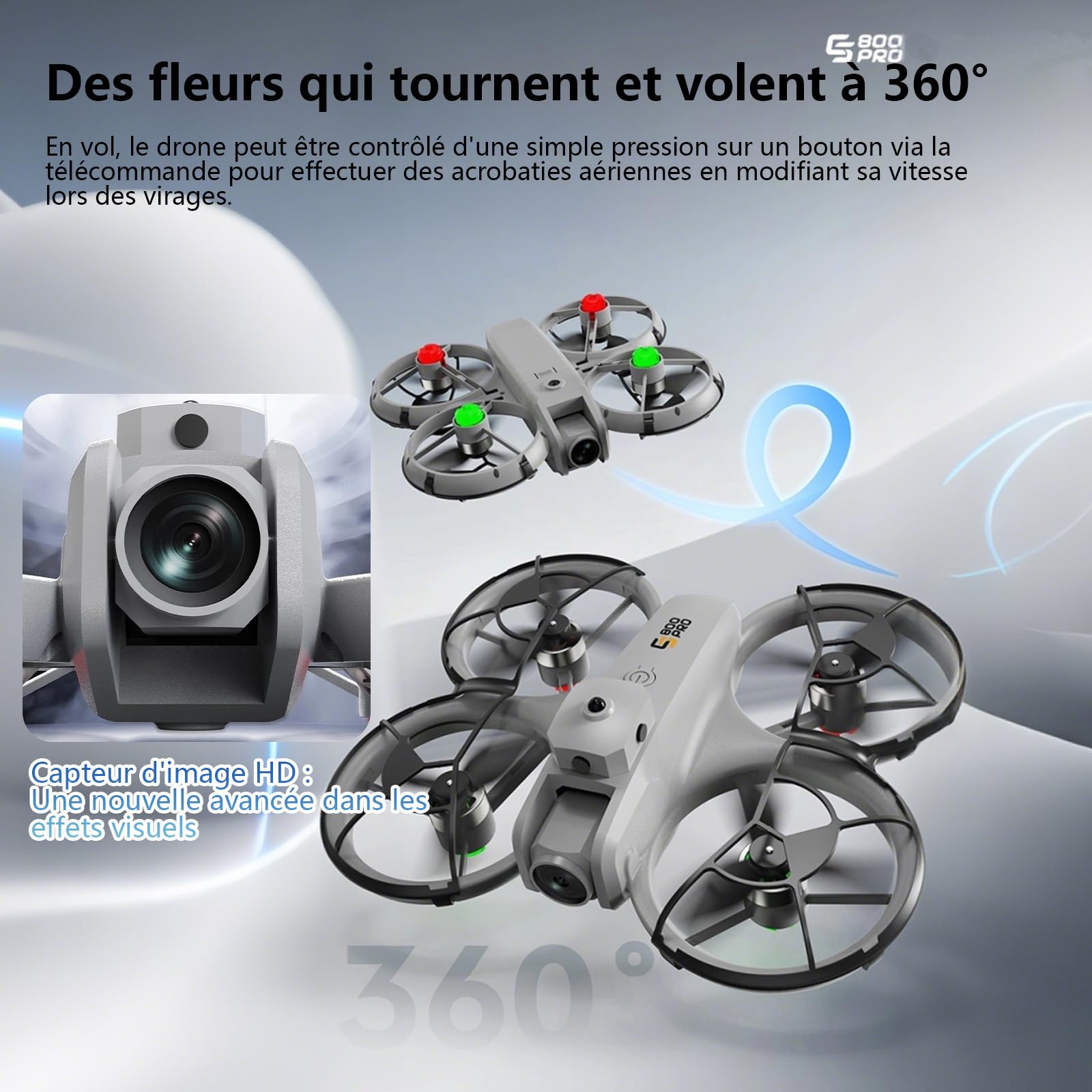 Drone Quadricoptère ≤129g Caméra 2K