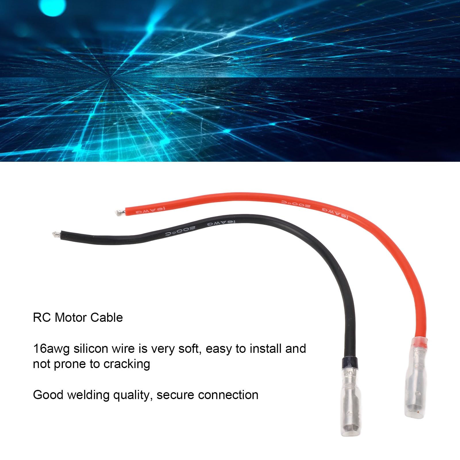 RiToEasysports RC Motorkabel 10er Set - 16AWG Silikondraht Mit 4mm Bananensteckern