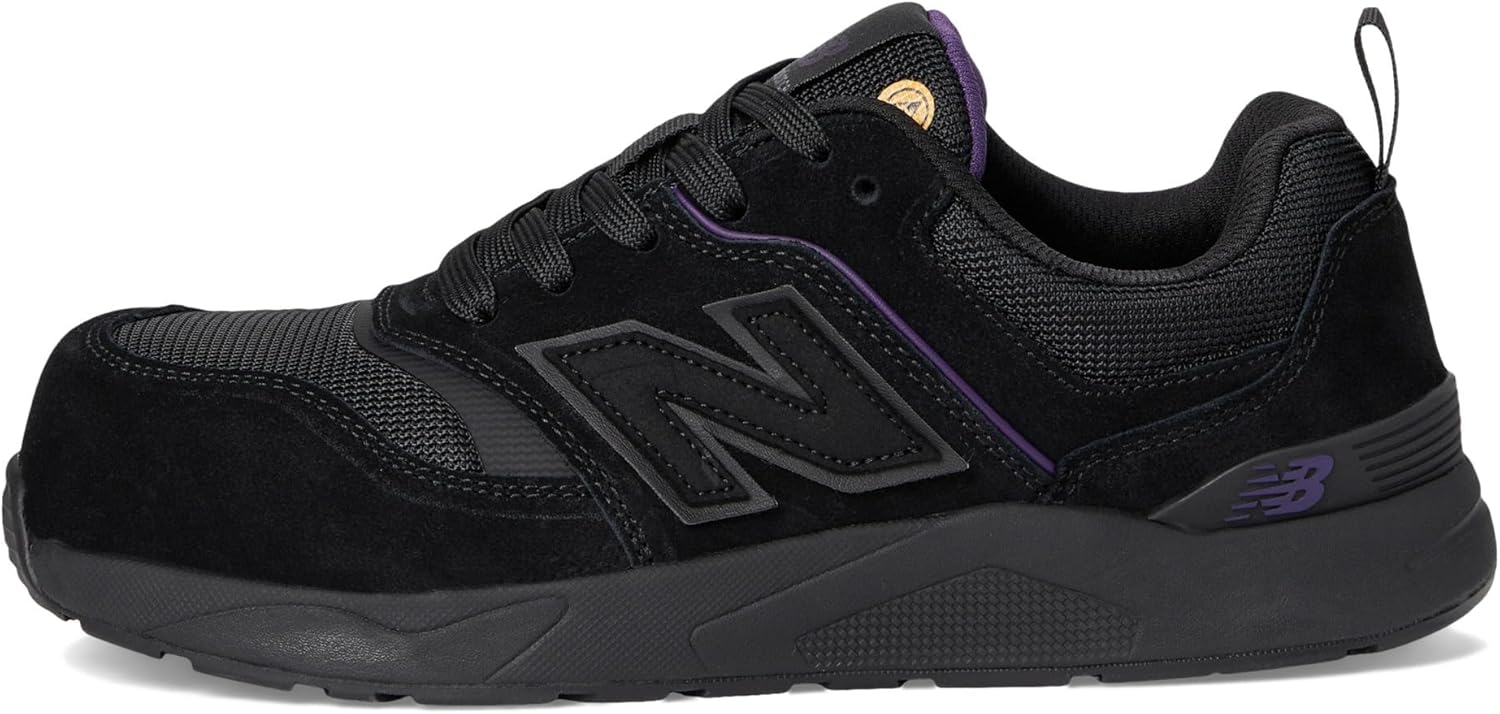 New Balance Elite Lite SD10 Composite Toe Women’s Industrial Work Shoes, Black/Purple, Size 12, Medium, Lightweight Work Shoes for Women, Static Dissipative & Slip Resistant - Image 4