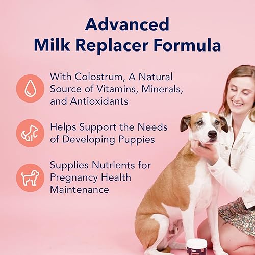 Miniatura 2 de Vets Preferred Fórmula de reemplazo de leche para cachorros, suplemento en polvo de reemplazo de leche para perros embarazadas, lactantes y