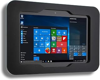 TABcare Security Anti-Theft Acrylic Case for MS Surface Go 1 2 3 as Kiosk, POS, Store, Show Display. Configured as VESA, Wall Mount, Desktop Stand (Black, Wall Mount)