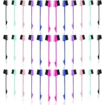NICEMOVIC 36 PCS 3 in 1 Hair Edge Brushes Bulk Double Sided Hair Brush Comb Bulk Set, Hairs Edges Styler Fine Tooth Combs, Rat Tail Comb Combing, Slicking Hair for Women, Styling Tools, 6 Colors