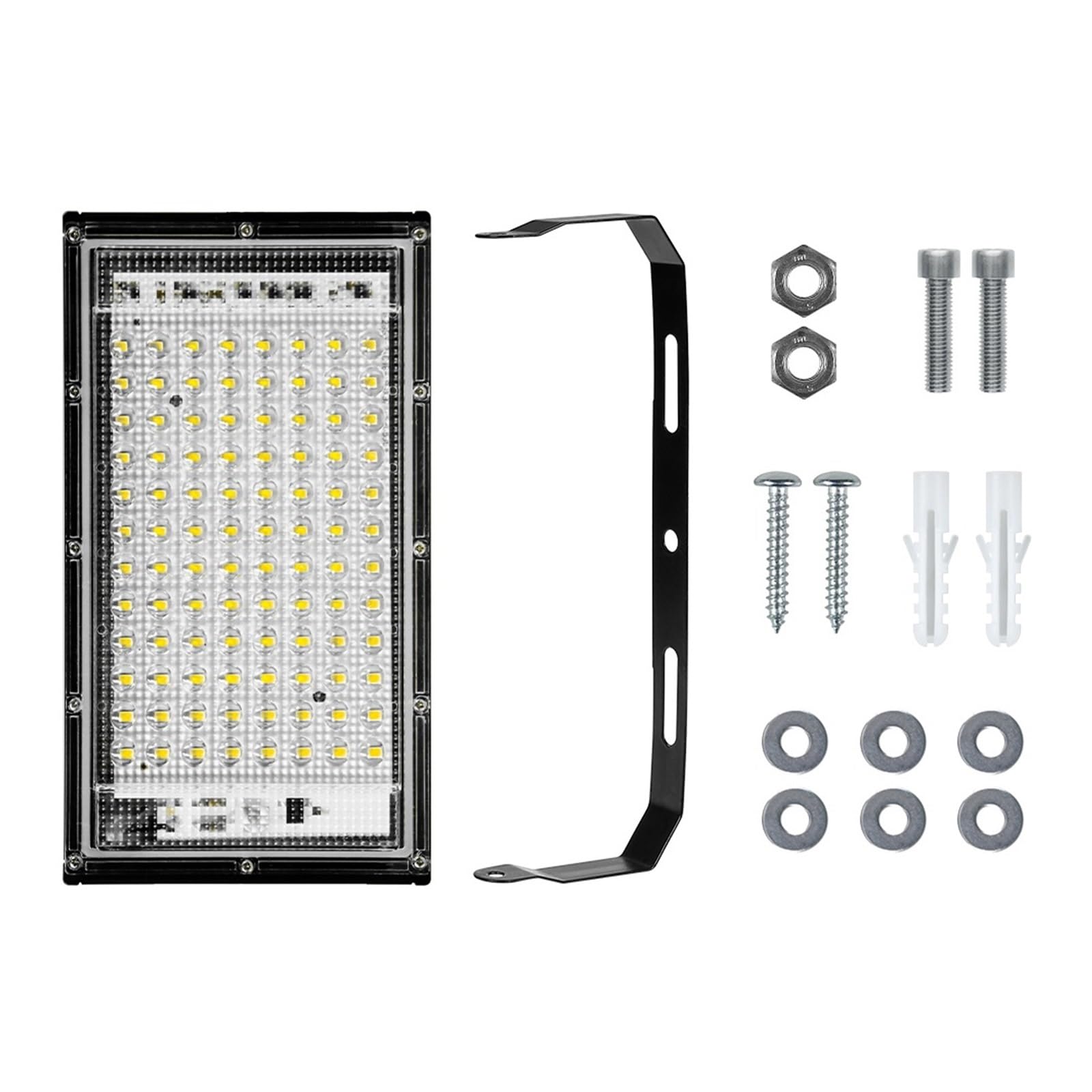 100W LED Flood Light Lampa Uliczna Led Outdoor Reflektor Oświetlenie Kinkiet IP65 Wodoodporna Lampka Nocna Żarówka Ogrodowa Efektywna OszczęDność Energii(CoolWhite-100W)