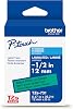 Brother Genuine P-Touch TZe Black Print on Green Label Tape TZe731, Laminated,12in x 26.2ft 12mm x 8m, for Select P-Touch Label Makers, Durable, Water-Resistant, IndoorOutdoor Use
