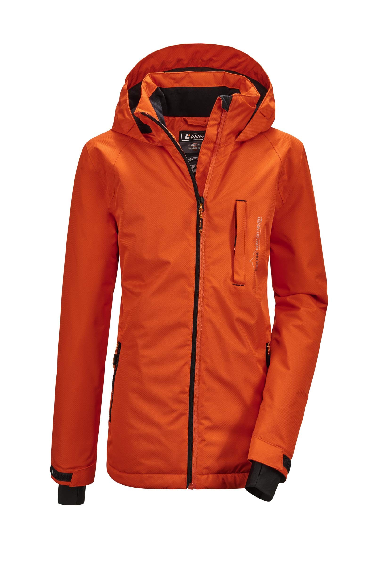 Veste fonctionnelle avec capuche fille imperméable et coupe-vent