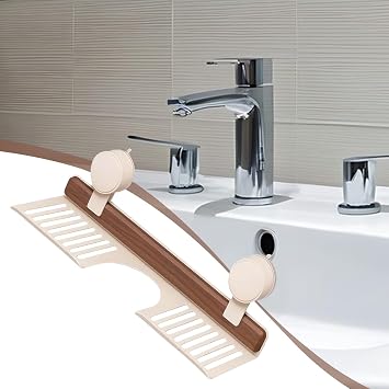 Bathroom Storage , Suction Cup Basin Shelf Over Faucet, Tap Tray, Soap Dispenser, Organisation Storage for Household, Kitchen, Dorm, Hotel, Shower