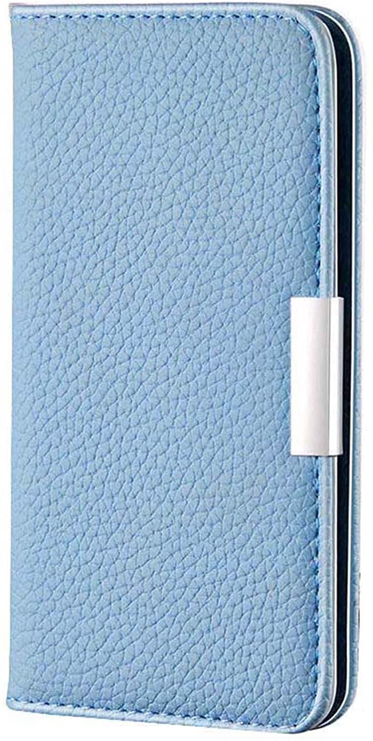 Housse de téléphone à rabat magnétique iPhone 13 Pro Max étui bleu - 8