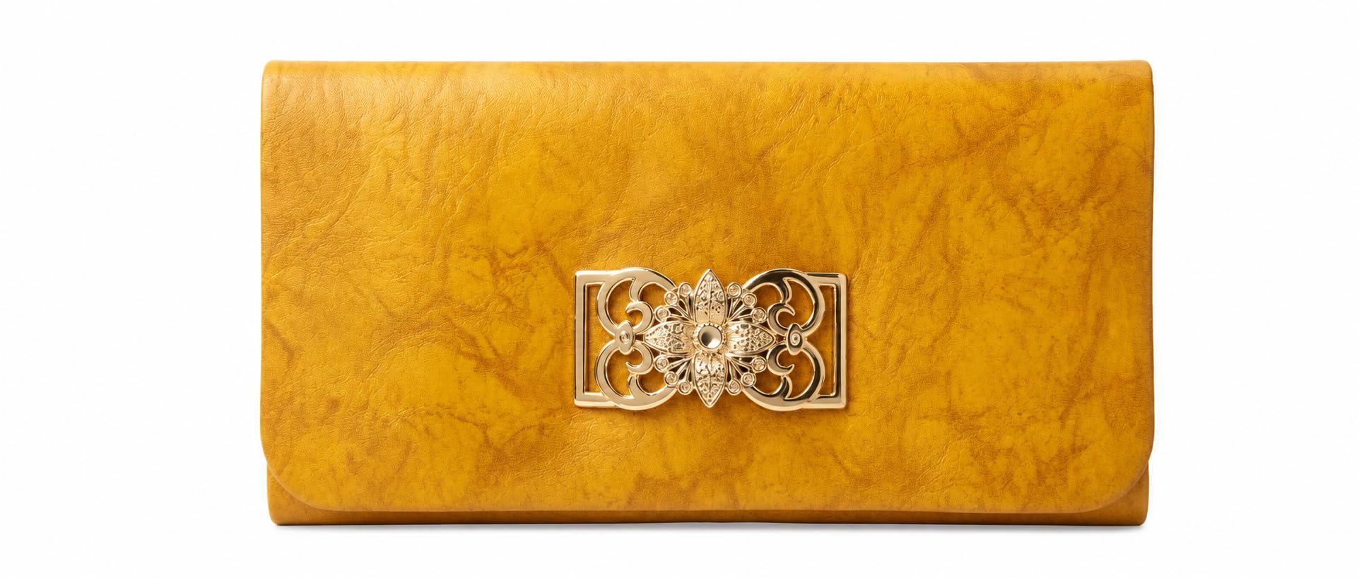 Mustard Dual Compartment Clutch Wallet for Women & Girls | Compact Ladies Wallet | Stylish Everyday Purse for Cash, Coins & Essentials-picture-16