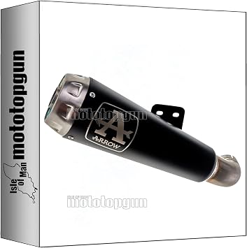 arrow 71831PRN exhaust homologated pro-race nichrom schwarz black nichrom steel end cap compatible with yamaha yzf r3 2021 2022 2023 mototopgun