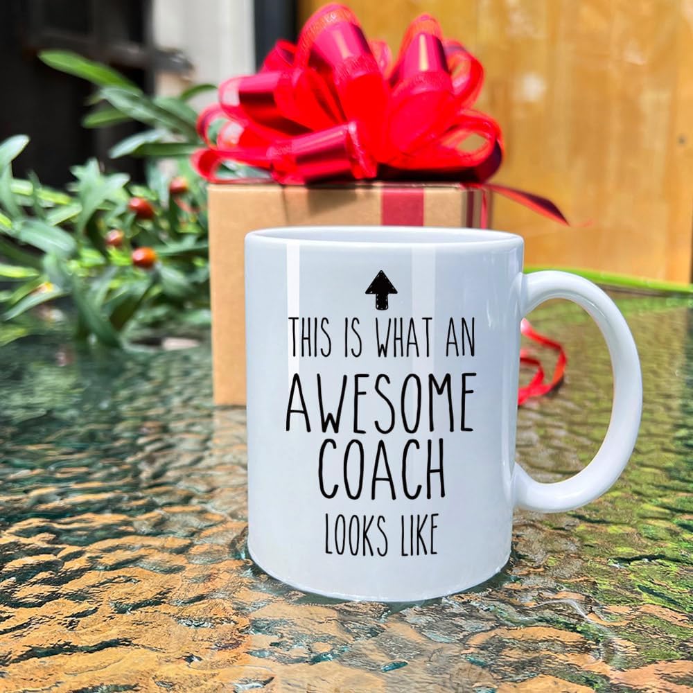 Dnuiyses Awesome Coach Looks Like Mug Birthday Gifts for Coachs, Appreciation Gifts for Coachs, Inspirational Mug Gift for Soccer Coach Tennis Player Sports Coach Tennis Lovers Athletes - Image 4