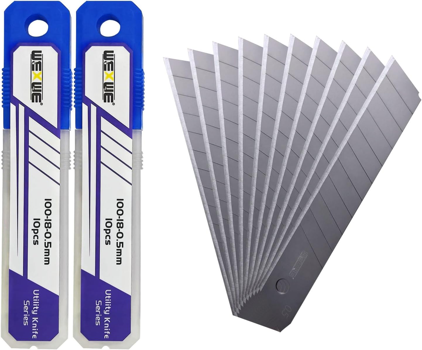 Tools 25mm Utility Knife Replacement Blades,60 Degree Snap Off SK4 Steel Blades for Retractable Cutting Knives, Hobby, Craft Knife, Box Cutter 20PCS