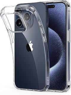 ZedGear Case for iPhone 15 Pro Silicone Case Clear Transparent Shockproof Scratch Resistant Protective Phone Soft Silicone... Price In India