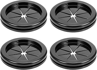 2 Inch Rubber Grommet, 4 Pcs Rubber Grommets for Wiring, 1-5/8 in ID Firewall Grommet Wire Cable Grommets Double-Sided Hole Plugs for Metal Wire Protecting, Black