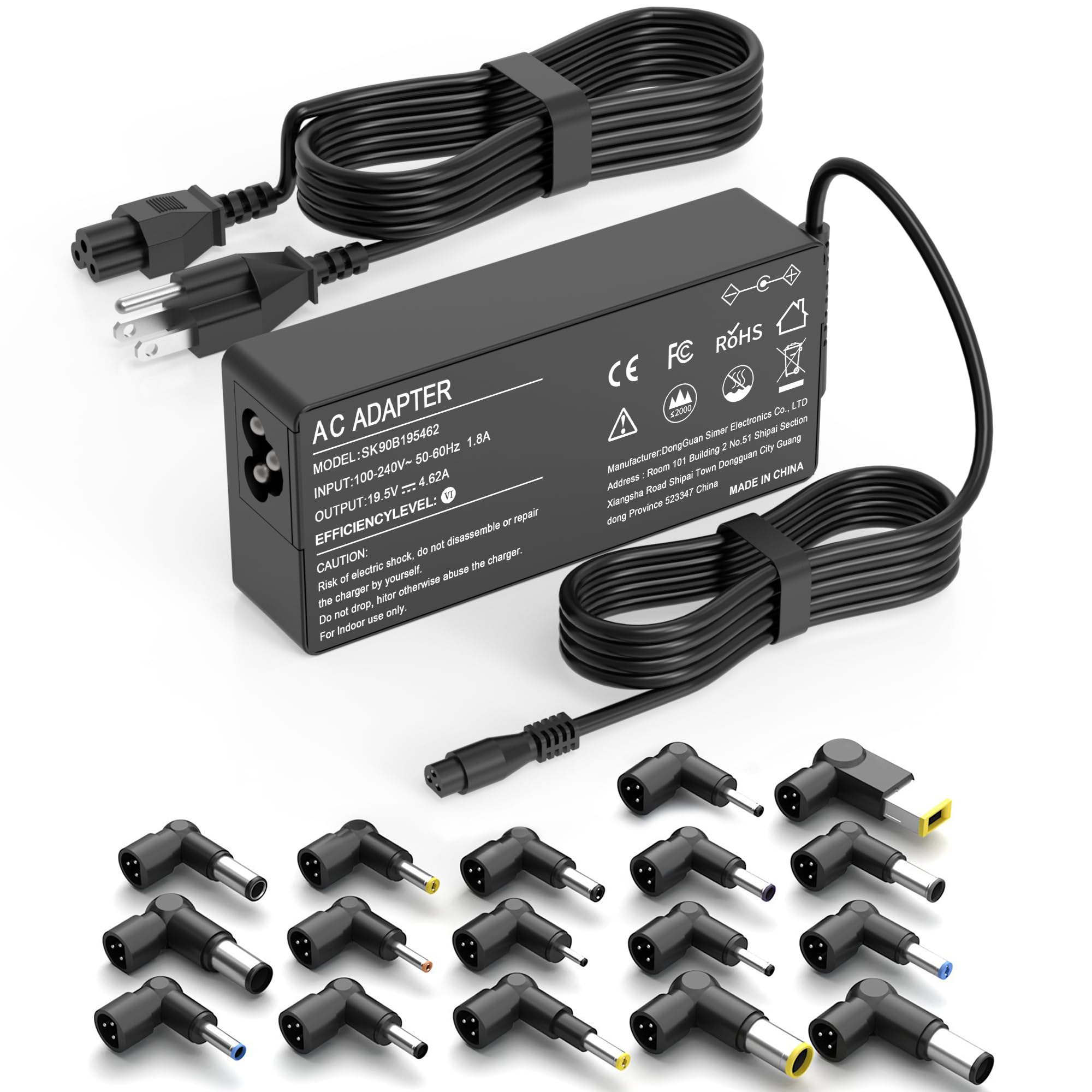 Cargador universal para portátil de 90 W