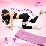 Peach Bands Bande de hanches - Exercice de résistance au bootty tissu Bands pour jambe et cul
